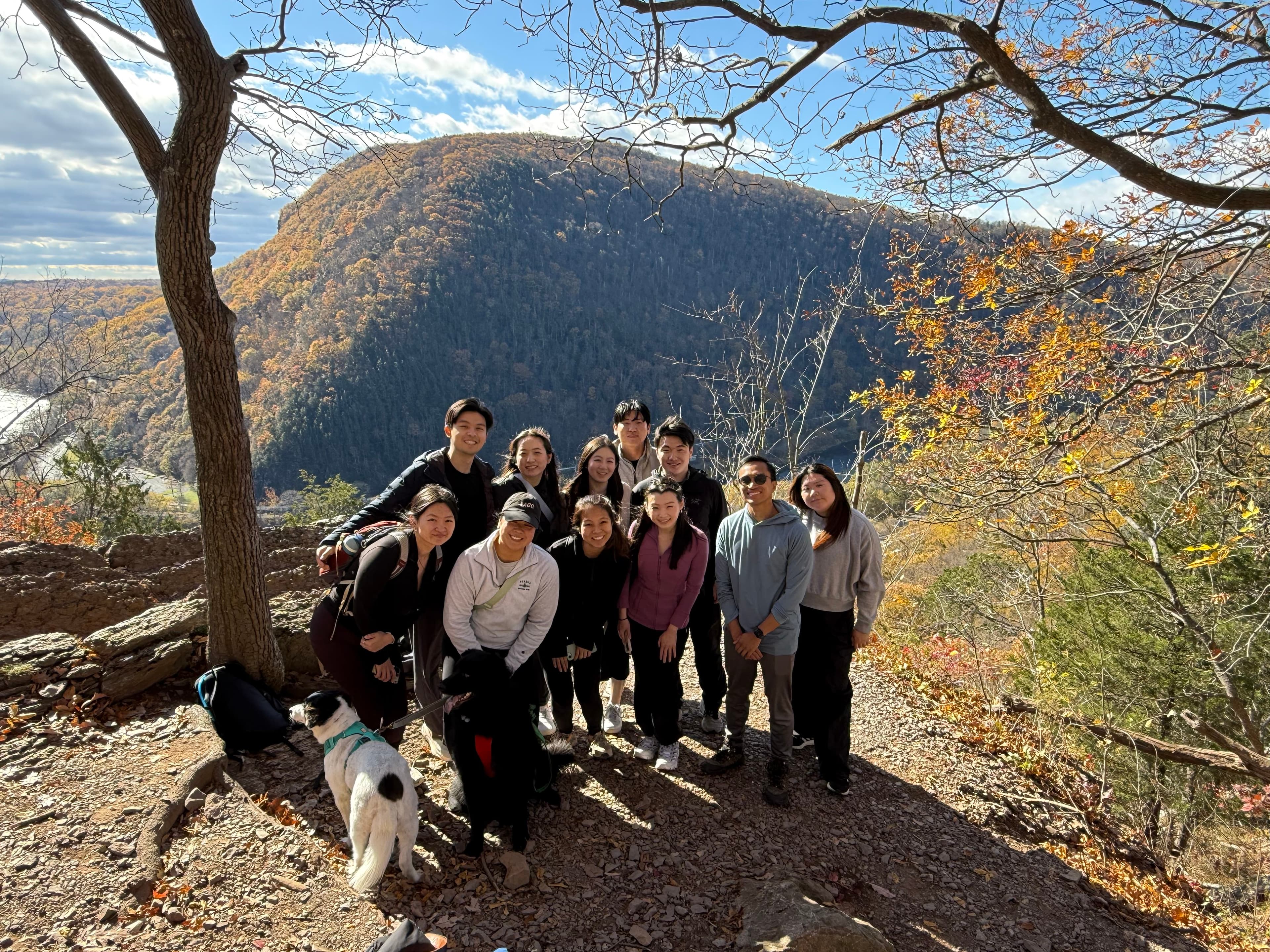 Lunar Accel community on a group hike